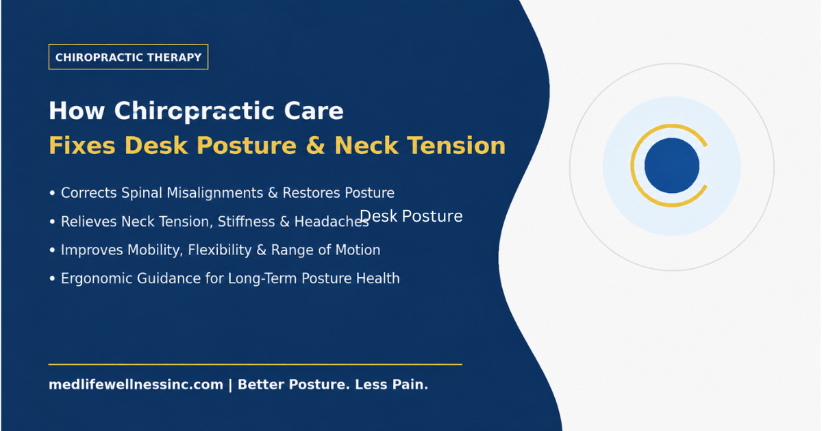 How Chiropractic Care Fixes Desk Posture & Neck Tension