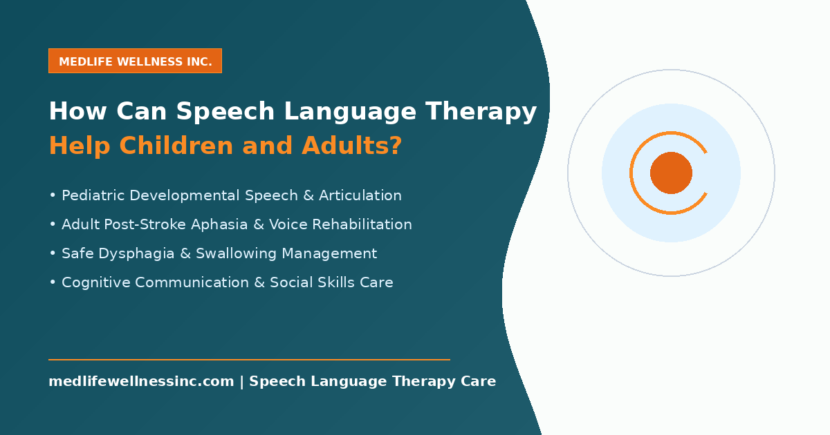 How Can Speech Language Therapy Help Children and Adults?